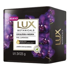 3 Jabones Lux Orquidea Negra 125 Gramos