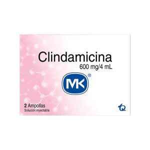 Clindamicina 600 Mg 2 Ampollas Mk