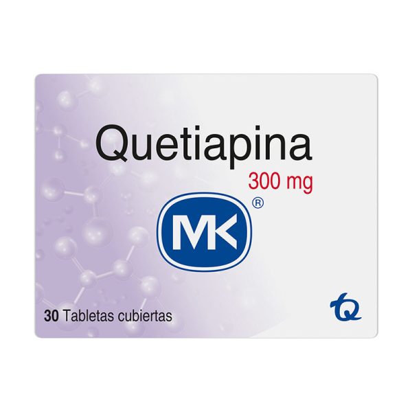 Quetiapina 300 Mg 30 Tabletas Mk(M)167400