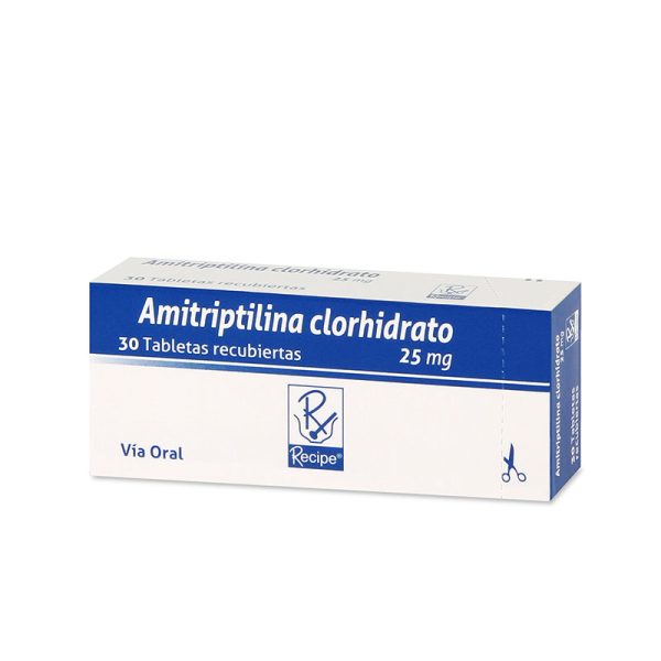 Amitriptilina 25 Mg 30 Tabletas Rc