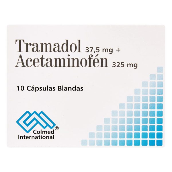 Tramadol 37.5 Mg + Acetaminofén 325 Mg 10 Cápsulas Pc