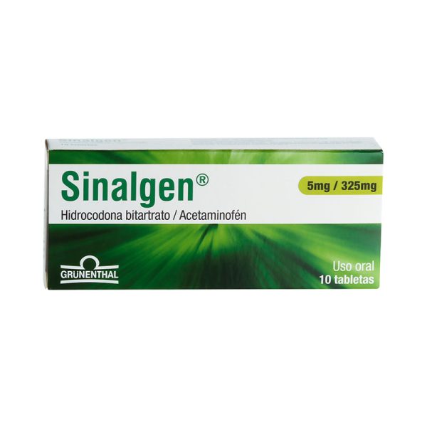 Sinalgen 5/325 Mg 10 Tabletas(3%+)