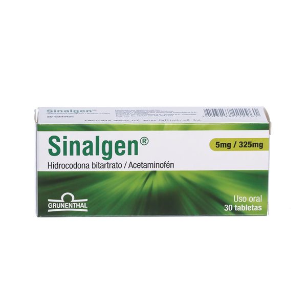 Sinalgen 5/325 Mg 30 Tabletas (A)(3%+)(Pae)