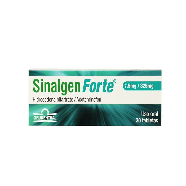 Sinalgen Forte 7.5/325 Mg 30 Tabletas (3%+(Pae)