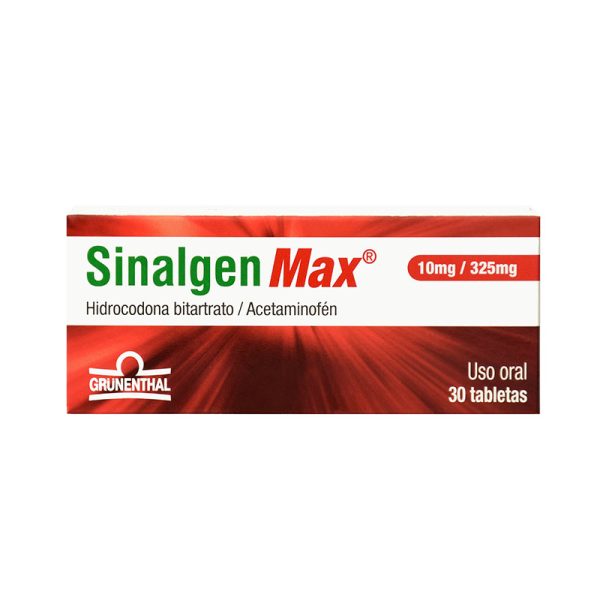 Sinalgen Max 10/325 Mg 30 Tabletas(3%+)(Pae)