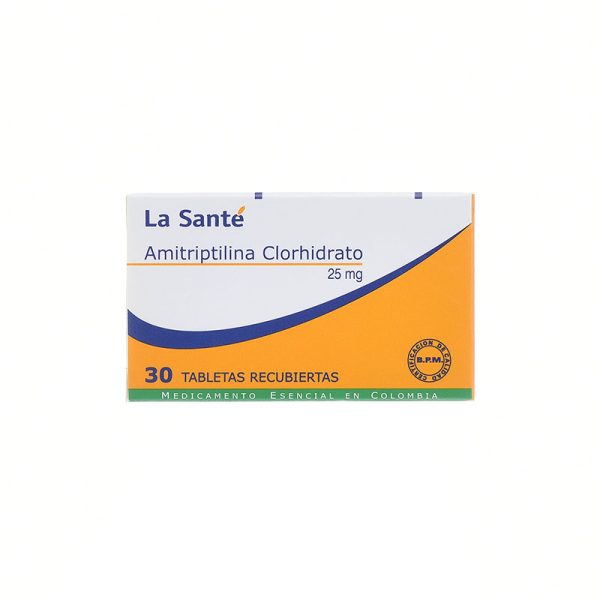 Amitriptilina 25 Mg 30 Tabletas Ls