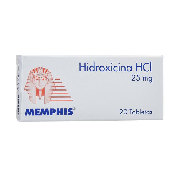 Hidroxicina 25 Mg 20 Tabletas Mp