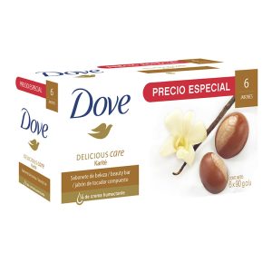 6 Jabones Dove Karité 90 Gr Pague Menos Lleve Más